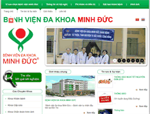 Tablet Screenshot of benhvienminhduc.com